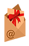 Cadeau verzonden per e-mail